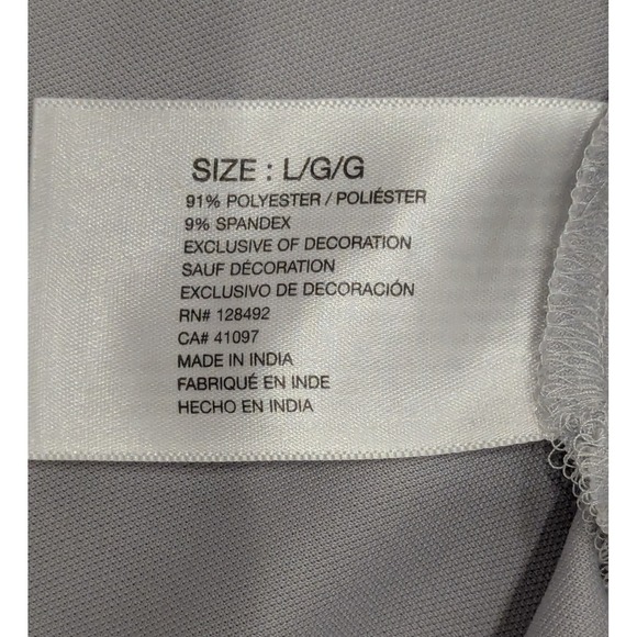 Greg Norman Play Dry National Guard Association Polo Golf Shirt‎ Large Gray - Picture 8 of 10